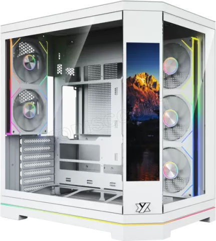 Photo de Boitier Moyen Tour ATX XYZ Neutron X Pro RGB avec panneaux vitrés (Blanc)