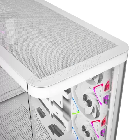 Photo de Boitier Moyen Tour ATX XYZ Quantum RGB avec panneaux vitrés (Blanc)