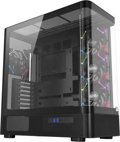 Photo de Boitier Moyen Tour ATX XYZ Quantum RGB avec panneaux vitrés (Noir)