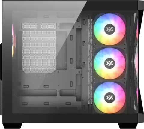 Photo de Boitier Moyen Tour ATX XYZ Qubex RGB avec panneaux vitrés (Noir)