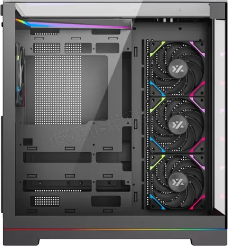 Photo de Boitier Moyen Tour ATX XYZ Tesseract RGB avec panneaux vitrés (Noir)