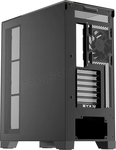 Photo de Boitier Moyen Tour ATX XYZ Trifecta Hydrotemp RGB avec panneaux vitrés (Noir) avec Watercooling
