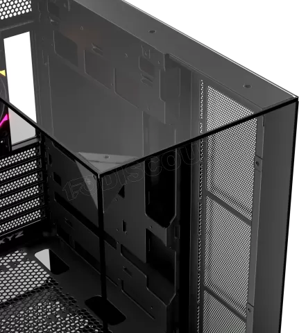 Photo de Boitier Moyen Tour ATX XYZ Trifecta RGB avec panneaux vitrés (Noir)