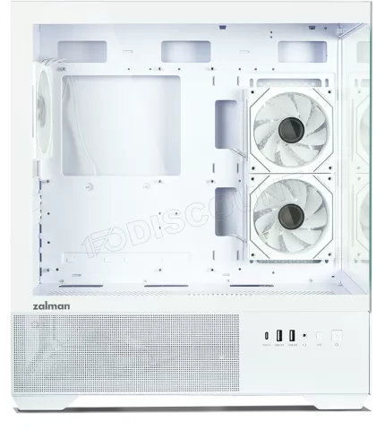 Photo de Boitier Moyen Tour ATX Zalman Chronix v2 avec panneaux vitrés (Blanc)