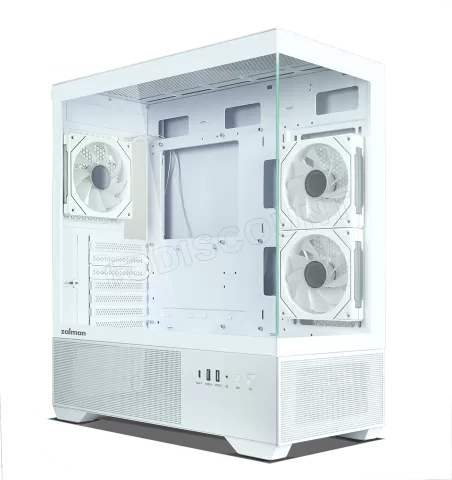 Photo de Boitier Moyen Tour ATX Zalman Chronix v2 avec panneaux vitrés (Blanc)