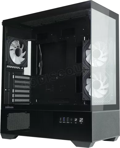 Photo de Boitier Moyen Tour ATX Zalman Chronix v2 avec panneaux vitrés (Noir)