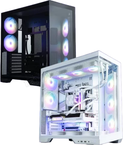 Photo de Boitier Moyen Tour ATX Zalman D50 RGB avec panneaux vitrés (Blanc)