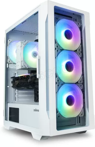 Photo de Boitier Moyen Tour ATX Zalman I3 Neo TG RGB avec panneaux vitrés (Blanc)