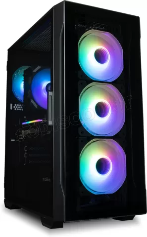 Photo de Boitier Moyen Tour ATX Zalman I3 Neo TG RGB avec panneaux vitrés (Noir)