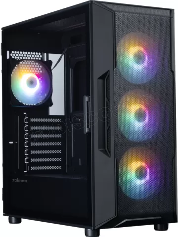 Photo de Boitier Moyen Tour ATX Zalman I3 Neo V2 RGB avec panneau vitré (Noir)
