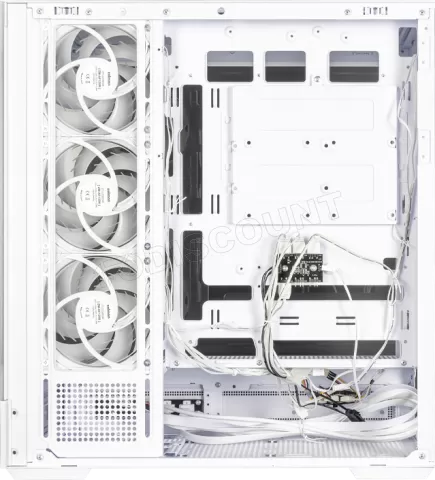 Photo de Boitier Moyen Tour ATX Zalman P40 DS RGB avec panneaux vitrés (Blanc)