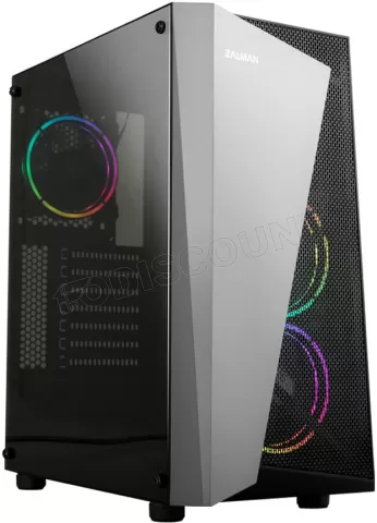 Photo de Boitier Moyen Tour ATX Zalman S4 Plus RGB avec panneaux vitrés (Noir)