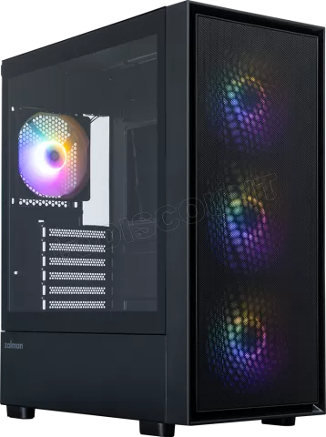 Photo de Boitier Moyen Tour ATX Zalman S6 RGB avec panneau vitré (Noir)