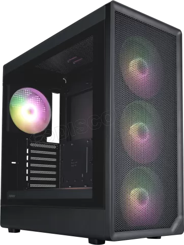 Photo de Boitier Moyen Tour E-ATX 1stPlayer AU8 RGB avec panneau vitré (Noir)