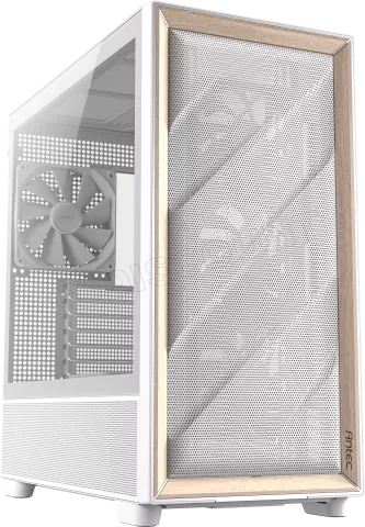 Photo de Boitier Moyen Tour E-ATX Antec Flux avec panneau vitré (Blanc/Marron)