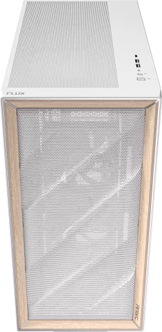 Photo de Boitier Moyen Tour E-ATX Antec Flux avec panneau vitré (Blanc/Marron)