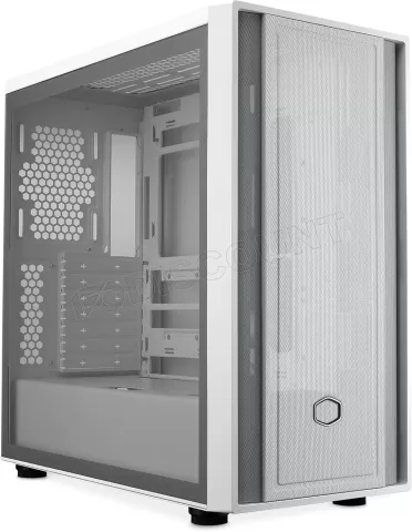 Photo de Boitier Moyen Tour E-ATX Cooler Master MasterBox 600 Lite avec panneau vitré (Blanc)
