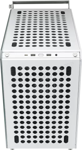 Photo de Boitier Moyen Tour E-ATX Cooler Master Qube 500 Flatpack avec panneau vitré (Blanc)