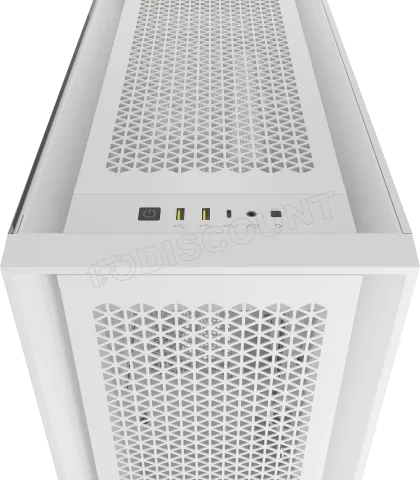 Photo de Boitier Moyen Tour E-ATX Corsair 5000D Core Airflow avec panneau vitré  (Blanc)