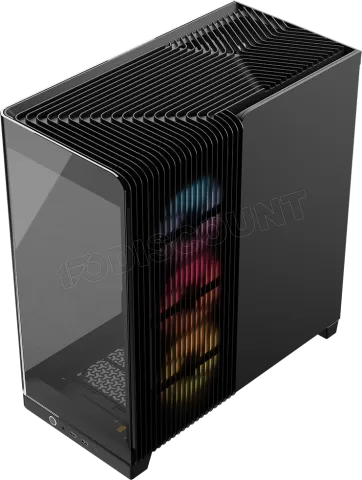 Photo de Boitier Moyen Tour E-ATX Corsair Frame 4500X LX-R iCue Link Panoramic RGB avec panneaux vitrés (Noir)