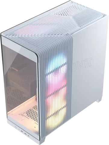 Photo de Boitier Moyen Tour E-ATX Corsair Frame 4500X RS-R Panoramic RGB avec panneaux vitrés (Blanc)