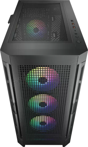 Photo de Boitier Moyen Tour E-ATX Cougar DuoFace Pro RGB avec panneaux vitrés (Noir)