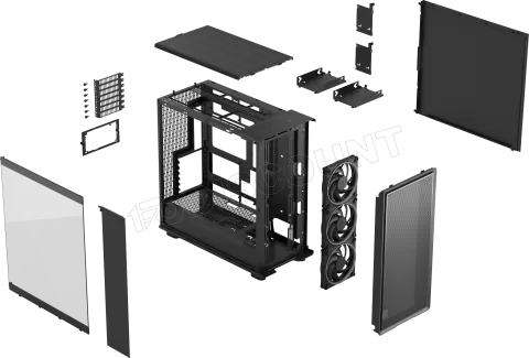 Photo de Boitier Moyen Tour E-ATX Fractal Design Epoch XL RGB avec panneau vitré (Noir)