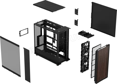 Photo de Boitier Moyen Tour E-ATX Fractal Design North XL RC avec panneau vitré (Noir)