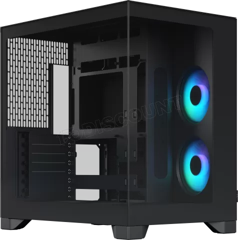 Photo de Boitier Moyen Tour E-ATX Fractal Design Pop 2 Vision RGB avec panneaux vitrés (Noir)