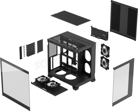 Photo de Boitier Moyen Tour E-ATX Fractal Design Pop 2 Vision RGB avec panneaux vitrés (Noir)