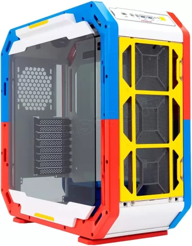 Photo de Boitier Moyen Tour E-ATX InWin Airforce RGB avec panneau vitré (Blanc/Rouge/Bleu/Jaune)