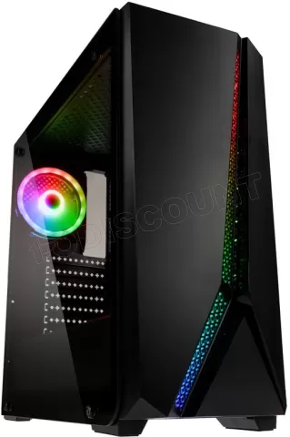 Photo de Boitier Moyen Tour E-ATX Kolink Quantum RGB avec panneau vitré (Noir)