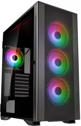 Photo de Boitier Moyen Tour E-ATX Kolink Stronghold Prism RGB avec panneau vitré (Gris)