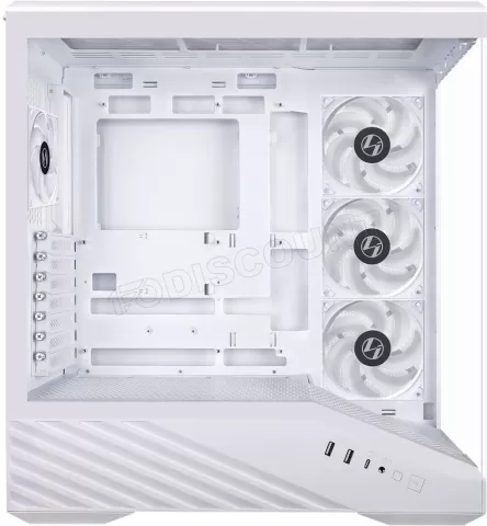 Photo de Boitier Moyen Tour E-ATX Lian Li Vector V100 RGB avec panneaux vitrés (Blanc)