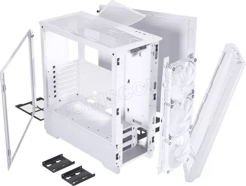 Photo de Boitier Moyen Tour E-ATX Phanteks Eclipse G370A RGB avec panneau vitré (Blanc)