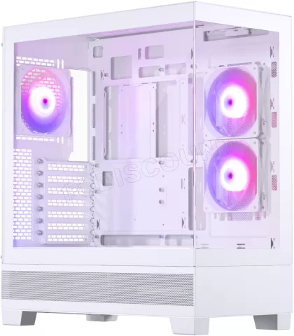 Photo de Boitier Moyen Tour E-ATX Phanteks XT View RGB avec panneaux vitrés (Blanc)