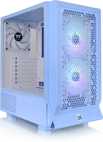 Photo de Boitier Moyen Tour E-ATX Thermaltake Ceres 330 TG RGB avec panneau vitré (Bleu)