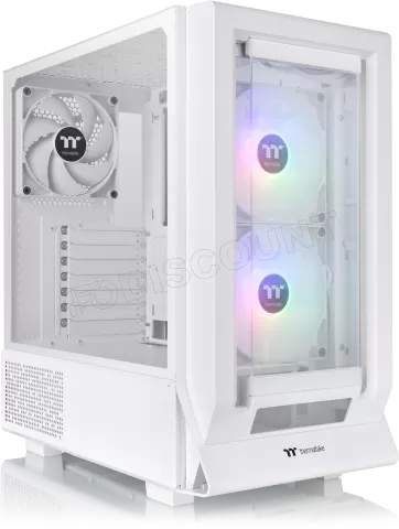 Photo de Boitier Moyen Tour E-ATX Thermaltake Ceres 350 MX RGB avec panneaux vitrés (Blanc)