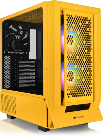 Photo de Boitier Moyen Tour E-ATX Thermaltake Ceres 350 MX RGB avec panneaux vitrés (Jaune)