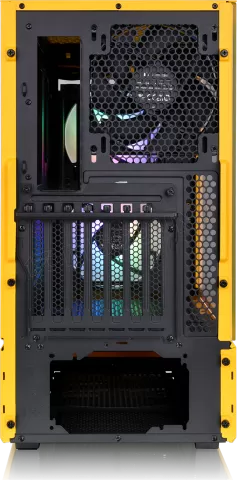 Photo de Boitier Moyen Tour E-ATX Thermaltake Ceres 350 MX RGB avec panneaux vitrés (Jaune)