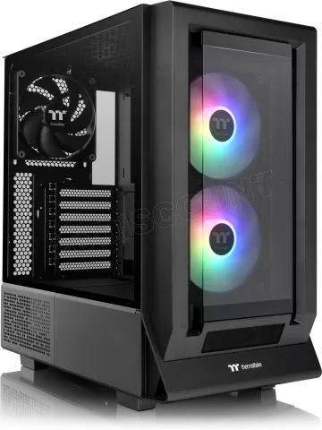 Photo de Boitier Moyen Tour E-ATX Thermaltake Ceres 350 MX RGB avec panneaux vitrés (Noir)