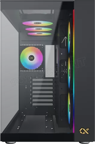 Photo de Boitier Moyen Tour E-ATX Xigmatek Aqua Ultra Air RGB avec panneaux vitrés (Noir)