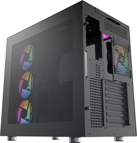 Photo de Boitier Moyen Tour E-ATX Xigmatek Aqua Ultra Air RGB avec panneaux vitrés (Noir)