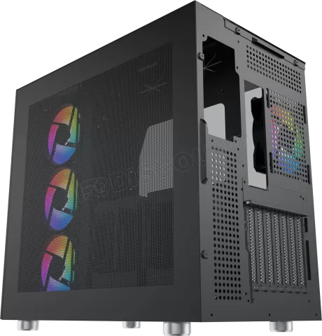 Photo de Boitier Moyen Tour E-ATX Xigmatek Aqua Ultra RGB avec panneaux vitrés (Noir)