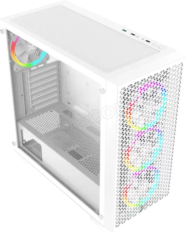 Photo de Boitier Moyen Tour E-ATX Xigmatek Gaming G Pro avec panneau vitré (Blanc)