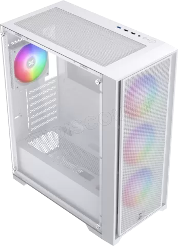 Photo de Boitier Moyen Tour E-ATX Xigmatek Gaming X II RGB avec panneau vitré (Blanc)