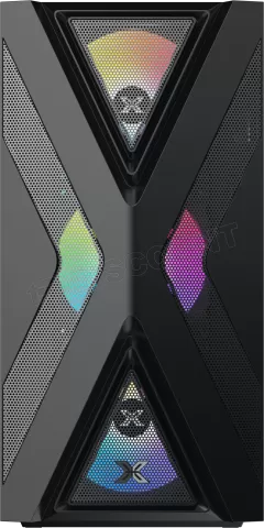 Photo de Boitier Moyen Tour E-ATX Xigmatek Hyperion RGB avec panneau vitré