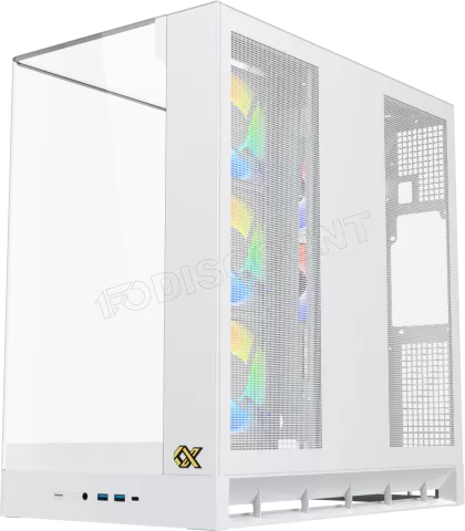 Photo de Boitier Moyen Tour E-ATX Xigmatek Pano II Air RGB avec panneaux vitrés (Blanc)
