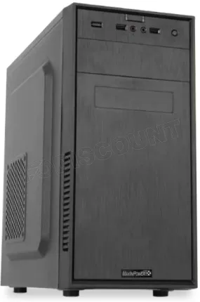 Photo de Boitier Tour Micro ATX MaxInPower Black Dandy BM1082 + Alimentation 480W (Noir)