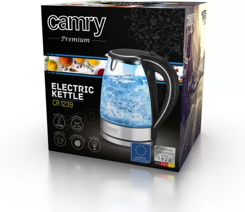 Photo de Bouilloire Camry CR 1239 - 1,5L (Transparent/Argent)